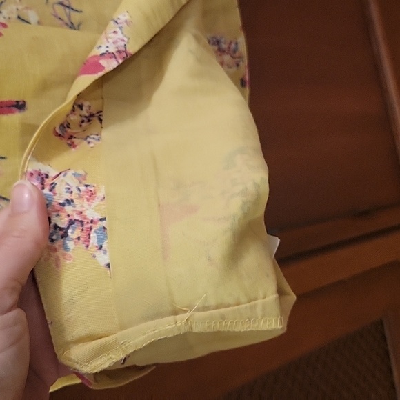 BOMBAY PAISLEY | Green Cotton & Linen Dress with Floral Print and Birds - size M - Picture 8 of 11